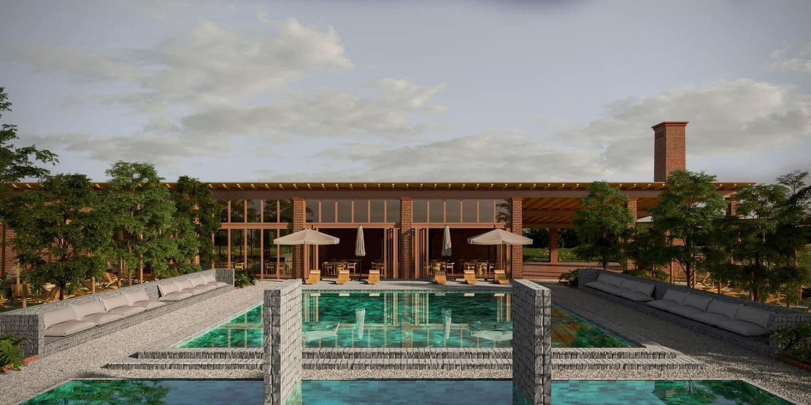 Alberca y Casa Club de Ameca Country Club